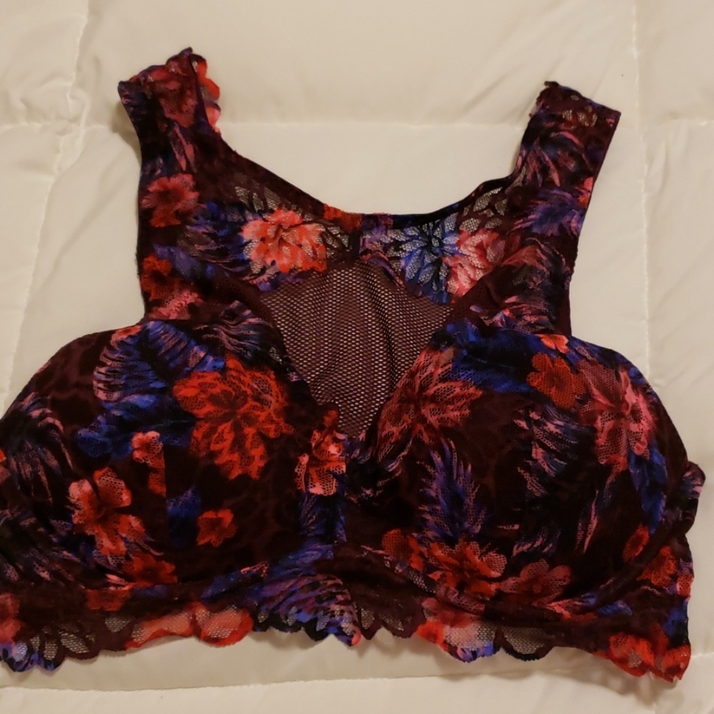 PINK lace bralette
